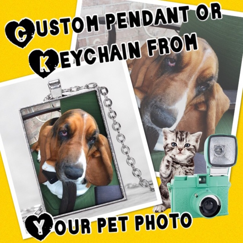 Custom pet pendant or keychain from your photo